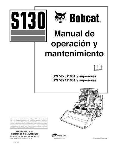 skid steer s130 bobcat loader|bobcat s130 operating manual.